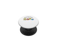 First Day Feels Cute School Bus Lunchbox Student PopSockets Adhesive PopGrip