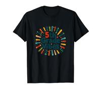 First Day of Fifth Grade 5th Grade Vibes School Gift T-Shirt, Men, Black, M