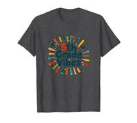 First Day of Fifth Grade 5th Grade Vibes School Gift T-Shirt, Men, Dark Heather Grey, L