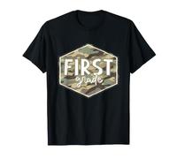 First Day of First Grade Camo Back to School 1st Grade Boys T-Shirt