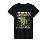 First Day of Kindergarten Ready to Kindergarten Kids Boys Value Graphic T-Shirt, Women, Black, XS
