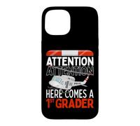 First Day Of School 1st Grade Police Helicopter - ATTENTION Case for iPhone 15
