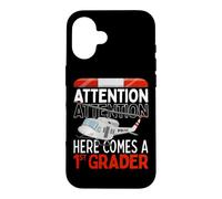 First Day Of School 1st Grade Police Helicopter - ATTENTION Case for iPhone 16
