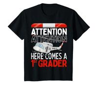 First Day of School 1st Grade Police Helicopter - Attention T-Shirt