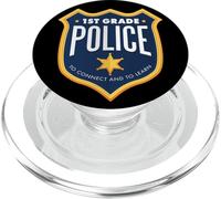 First Day Of School 2025 "1ST GRADE POLICE" Badge PopSockets PopGrip for MagSafe