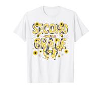 First Day of School Bees Hello Second Grade Girl Bow Bee Value Graphic T-Shirt