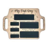 First Day of School Board, Portable First Day of School Chalkboard with Handle, Personalized First Day of Schools Sign Back to Schools Gifts for Kids Preschool Kindergarten 1st Grade Photo Prop