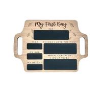 First Day of School Board, Portable My First Day of School Sign with Handle First Day of School Chalkboard, 1st Day Back to School Photo Prop, First Day at School Gifts Kids Nursery Reception Primary