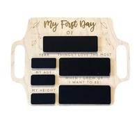 First Day of School Chalkboard, Portable Board with Handle, Reusable Photo Prop for Kids, 1st Day Back to School Sign, Perfect for Nursery, Kindergarten & Primary