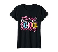First Day of School Coquette Bow Pink Preppy Back to School T-Shirt