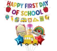 First Day of School Decor Set & Shaped Balloons home balloon