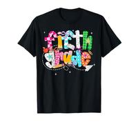 First Day of School Fifth Grade Coquette Bow Back to School T-Shirt