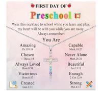 First Day of School Kindergarten Preschool 1st 2nd Grade Back to School, 16“-18”, Stainless Steel, No Gemstone