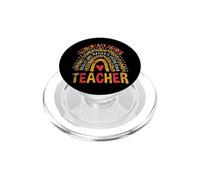 First Day Of School Leopard Elementary School Teacher PopSockets PopGrip for MagSafe