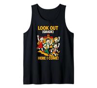First Day Of School Look Out Here I Come Cute Kids Tank Top