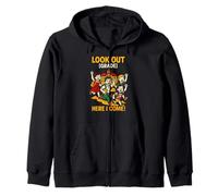 First Day Of School Look Out Here I Come Cute Kids Zip Hoodie