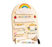 First Day of School Sign Reusable Wooden Slate with Marker