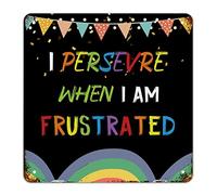 First Day of School Signs i Persevere When I'm Frustrated Signs Welcome Back to School Metal Sign Classroom Decor Doodle Book Ancient School Signs for Kids Gifts for Student Teacher 15x15 Inch