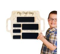 First Day of School Signs - Reusable Wooden Sign 9" x 12" First Day of School - Back to School Sign for Kindergarten or School School School Supplies