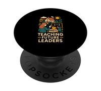First Day Of School Teaching Future Leaders Cute Women's PopSockets Adhesive PopGrip