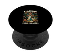 First Day Of School Teaching Future Leaders Cute Women's PopSockets Adhesive PopGrip