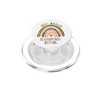 First Day Of School Wild About Elementary School Leopard PopSockets PopGrip for MagSafe