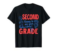 First Day of Second Grade Happy to See Your Face 2nd Grade T-Shirt