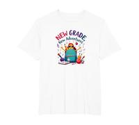 First Day of Third Grade Girls New Adventures T-Shirt, Men's Big and Tall, White, 5X Tall