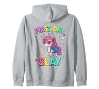First Day Slay for Your Funny First Day Back to School Zip Hoodie