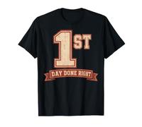 First Day Success Vintage Collegiate Style T-Shirt