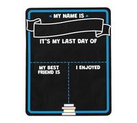 First Day Tip, First and Last Day Council - Wooden Chalkboard for First Day of School, Double Sided - School Sign on Chalkboard, Reusable Photo Posters on the Chalkboard