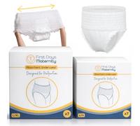 First Days Maternity - Absorbent Underwear Maternity Towel - Disposable - for Postpartum Recovery. Organic Cotton Supersoft Top Sheet - Stretchy in All The Right Places (Small/Medium)