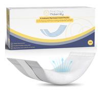 First Days Maternity Instant Perineal Cold Packs - Up to 20mins Cooling Effect - Absorbent, Disposable with Soft Cotton Cover - Ideal Hospital Bag Maternity Essentials (Pack of 4)