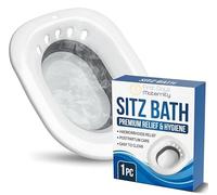 First Days Maternity, Sitz Bath for Toilet Seat - Collapsible Portable Bidet - Ideal for Pregnancy, Postpartum Recovery, Soothing Haemorrhoids Relief, Yoni Steam