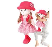 First Doll - Cute Fairy Princess for Children, 35 cm Large Plush Figure Toy, Rag Doll with Fairy Princess, Removable Clothes, Hat Skirt, Birthday, Christening, Children's Playroom, Nursery