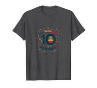 First Double Digit 10 Birthday Festive Celebration T-Shirt, Men, Dark Heather Grey, L