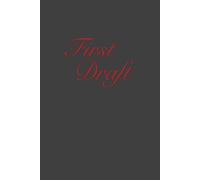 First Draft Notebook: Grey & Red: A Notebook for Writers, Authors. 250 Lined Pages With Column For Notes