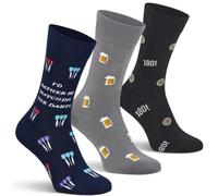 First Drawer Darts Socks Gift Box - Men’s Premium 3 Pack Novelty Darts Socks - Funny Gift for Darts Fans - Luxury Gift Box Socks UK 7-12