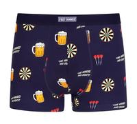 First Drawer Men's Premium Modal Boxer Shorts - Luxury Soft Breathable Underwear - Novelty Pattern Designs - Darts | 2X Large