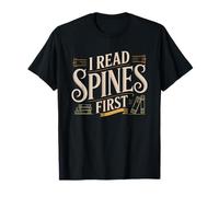 First Edition Book Collector Spine Reader Antiquarian Hunter T-Shirt