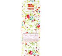 First Edition Deco Mache Decopage Papers - Blue Flowers (3 Sheets, FSC)