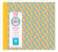 First Edition FEALB080 Fiesta Fever Scrapbook Album 8" x 8" / 20.3 x 20.3 cm, (20 Pages, Snapload PhotoGuard, Refillable Memory, Acid, Lignin & PVC Free)