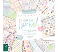 First Edition FSC 12x12 Paper Pad-Oh So Sweet, Multi, One Size, FEPAD227