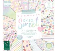First Edition FSC 6x6 Paper Pad-Oh So Sweet, Multi, One Size, FEPAD229
