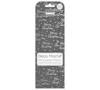 First Edition Merry Christmas Deco Mache x 3 Christmas Paper Sheets Tissue Patch Trimcraft