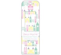 First Edition Princess Castles Deco Mache x 3 Paper Sheets Tissue Patch Craft Trimcraft