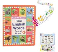 First English Words Sound Book, My First English Sound Book with 470+ Words, 21 Themes, Interactive Audio Sound Books, Fun Word Game, Perfect Educational Gift, Perfect Educational Gift (Style 2)