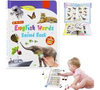 First English Words Sound Book, My First English Sound Toy - 300+ Words, 13 Themes, Speak and Spell, Fun Word Game, Juguete Educativo for Educational Language (Style-B)