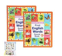 First English Words Sound Book,My First English Sound Toy - 470+ Words, 21 Themes,for Educational Language,School Education,Alphabet Sound Book (2pcs)