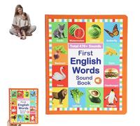 First English Words Sound Book, My First English Sound Toy - 470+ Words, 21 Themes, Speak and Spell, Fun Word Game, Best Englishs Pronunciation Books for Kids, Beginners (1pc)